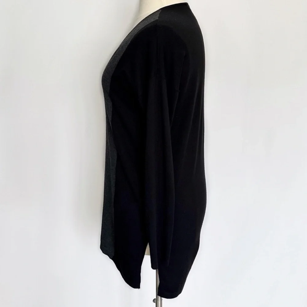 Eileen Fisher Asymmetrical V Neck Oversized Tunic Sweater